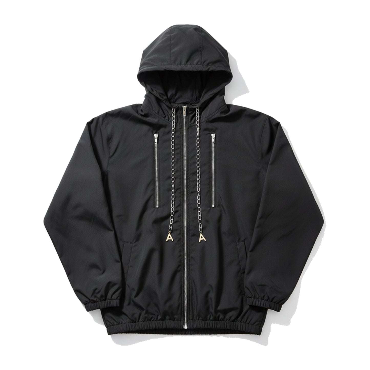 Chain Zip Up (Black)