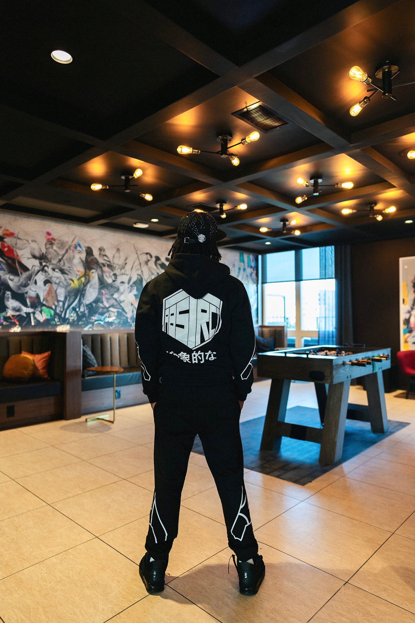 Stencil Hoodie (Black)