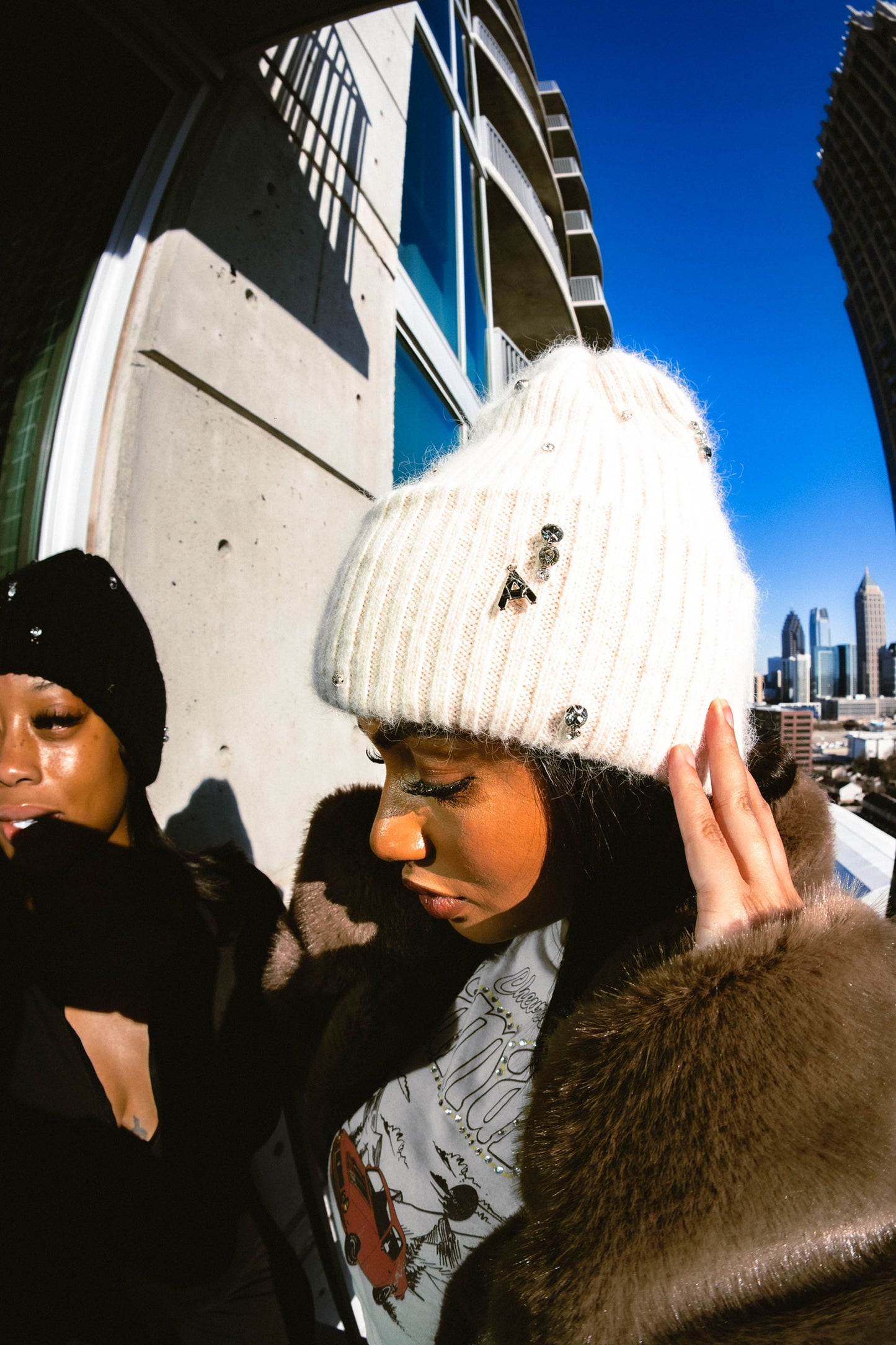 Jewel Beanie Cream