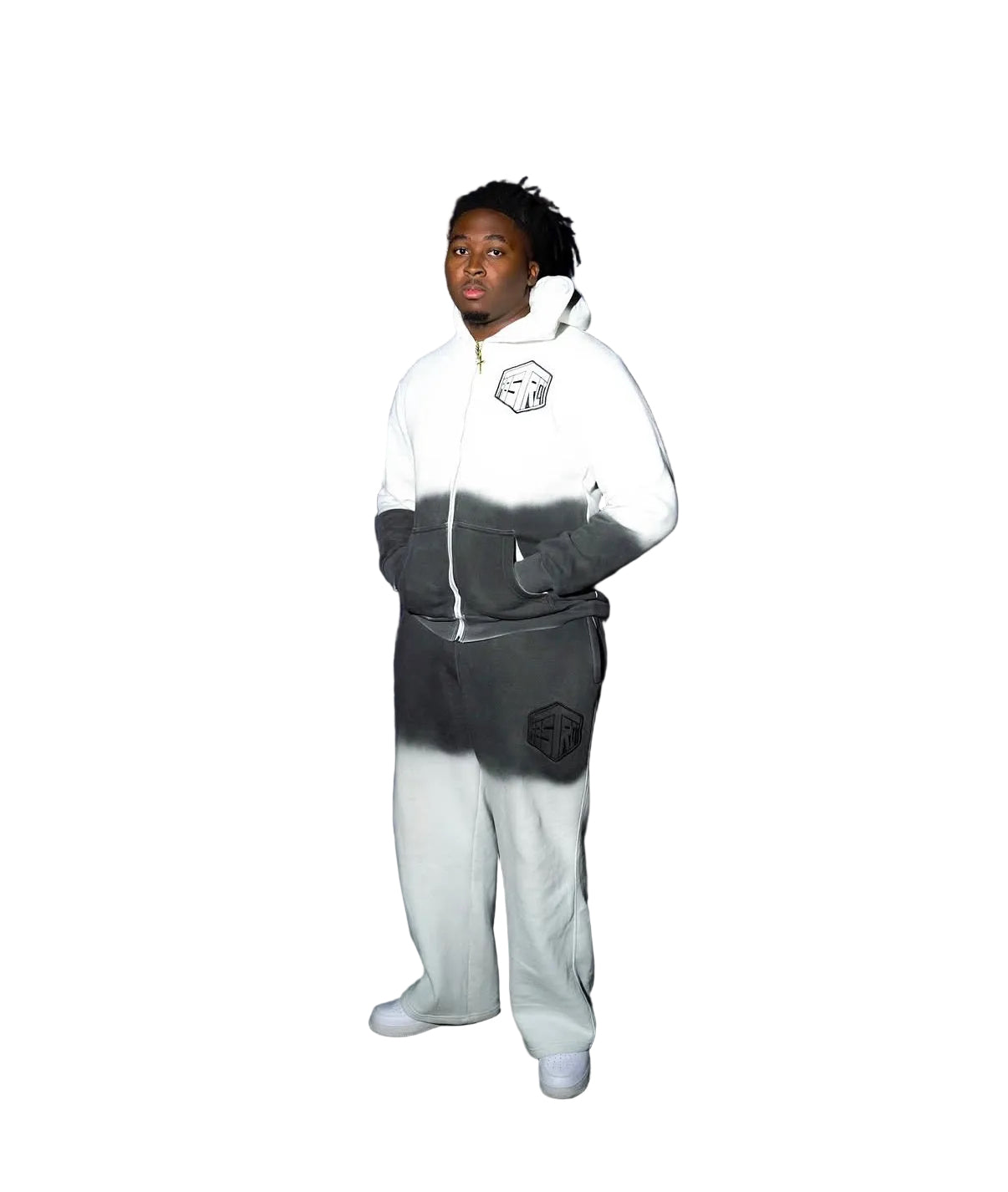 Ombre Sweatpants (White)