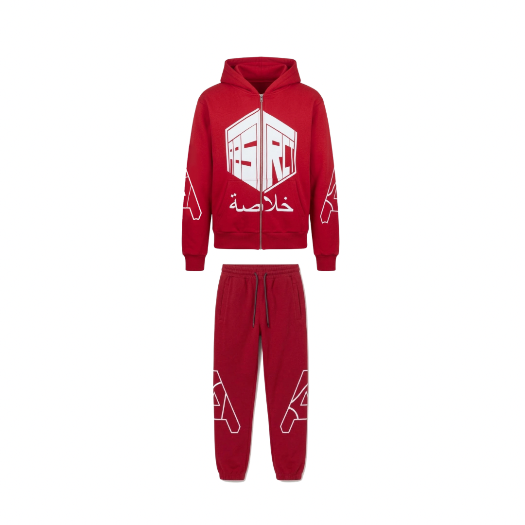 Stencil Sweatsuit (Red)