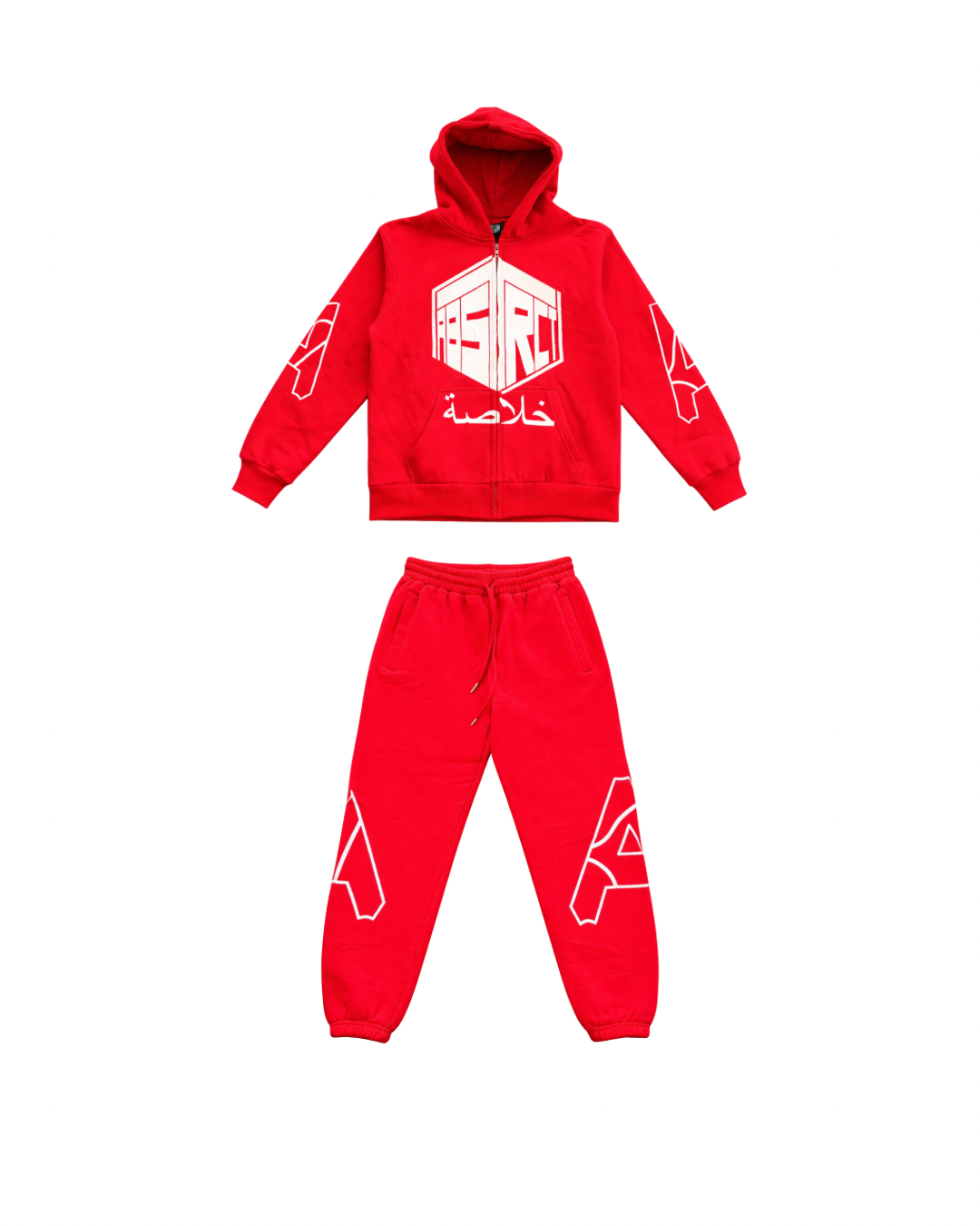 Stencil Sweatsuit (Red)
