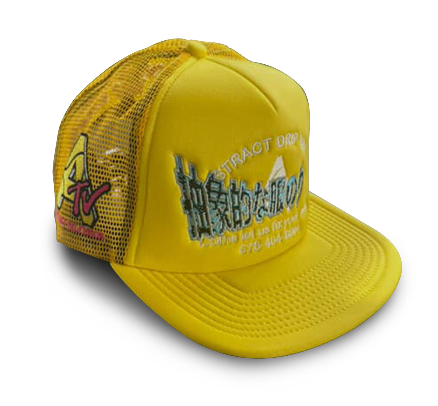 Drip Repair Trucker Yellow