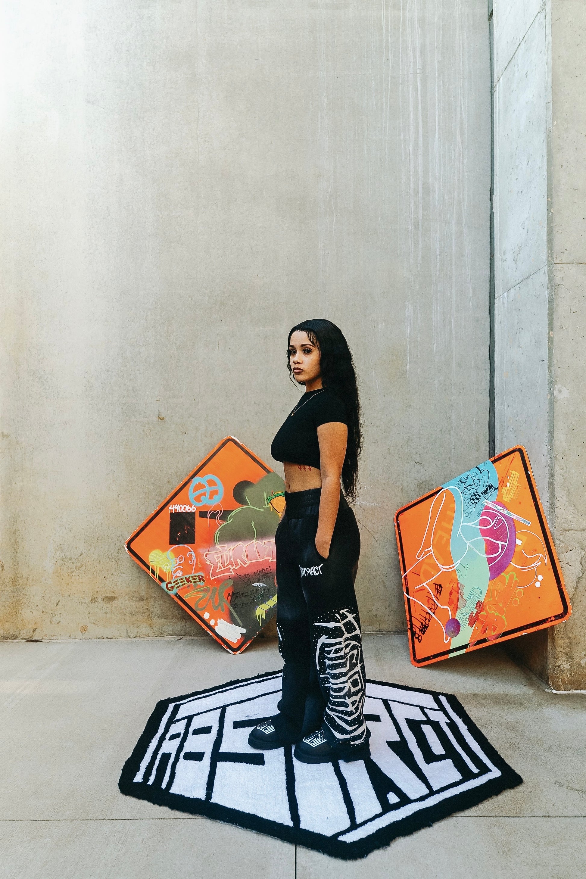Font Jewel Sweatpants