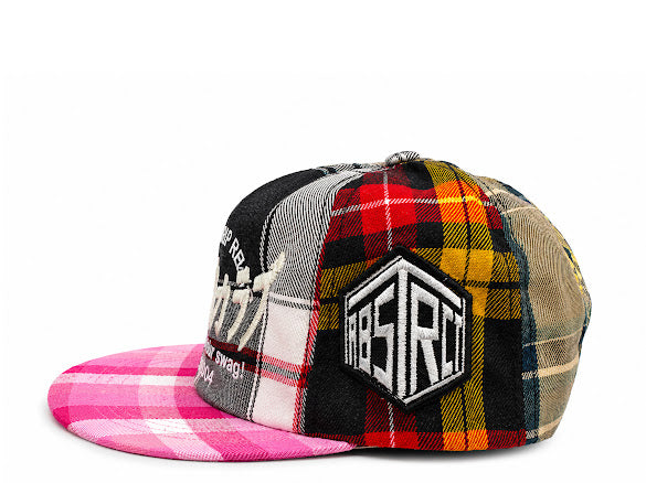 Repair Plaid Hat (Pink)