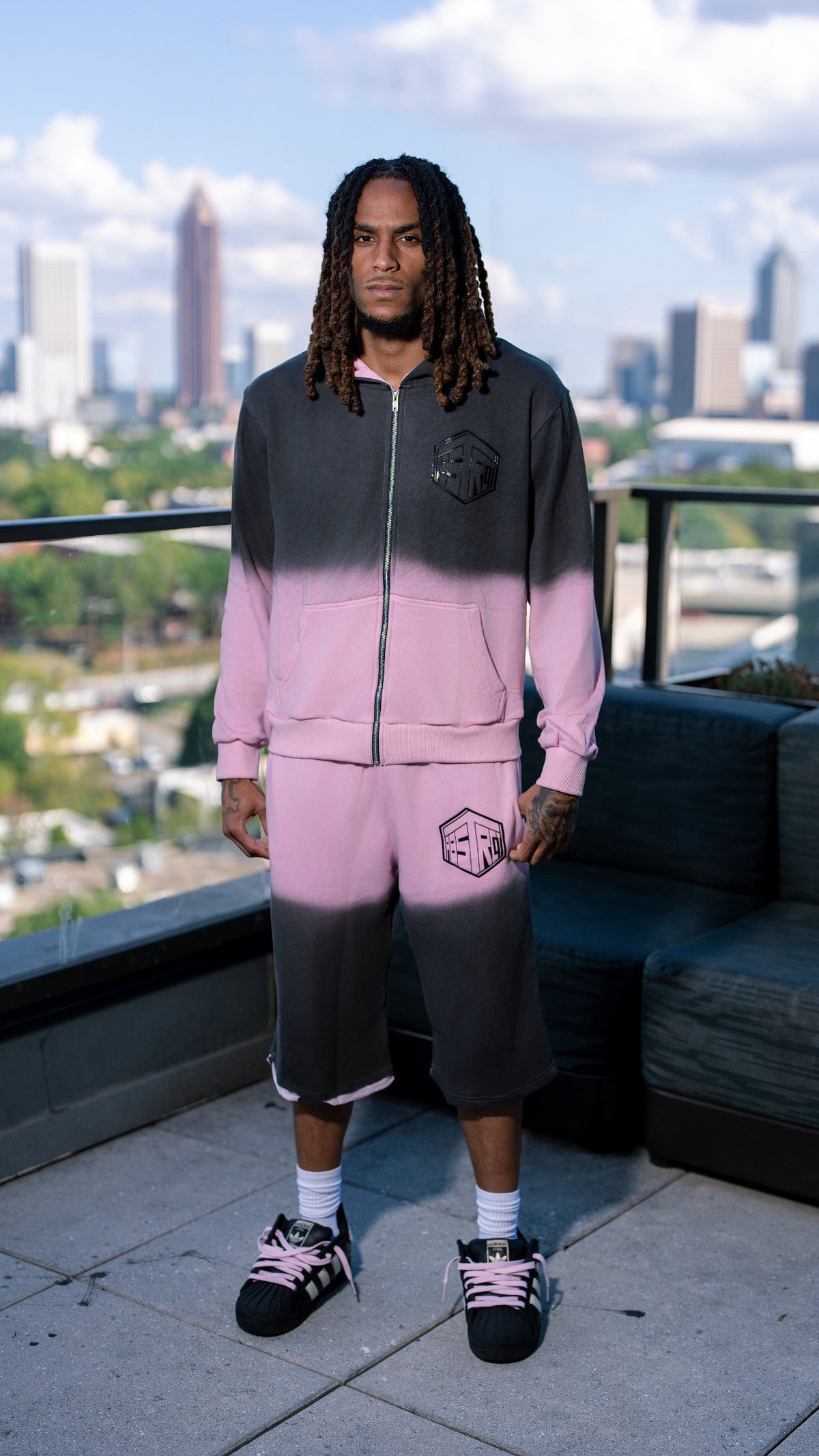 Ombre Hoodie (Pink)