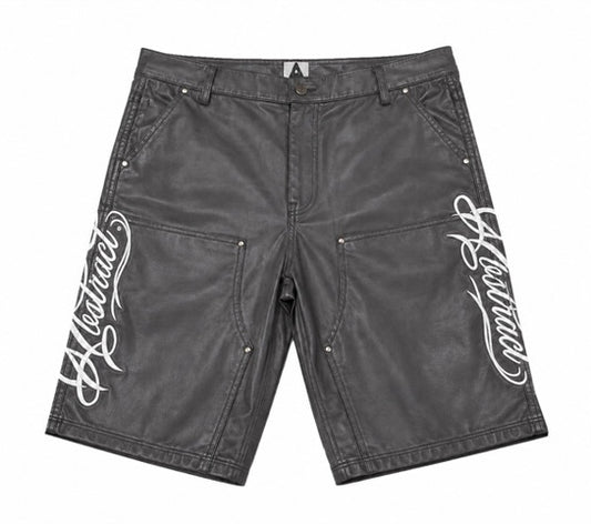 Script Wax Carpenter Shorts (White)