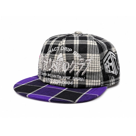 Repair Plaid Hat (Purple)