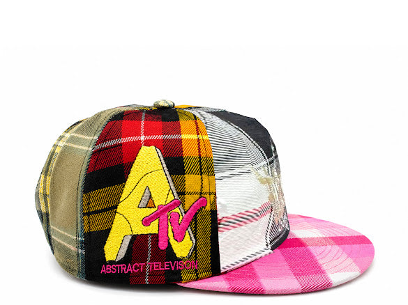 Repair Plaid Hat (Pink)
