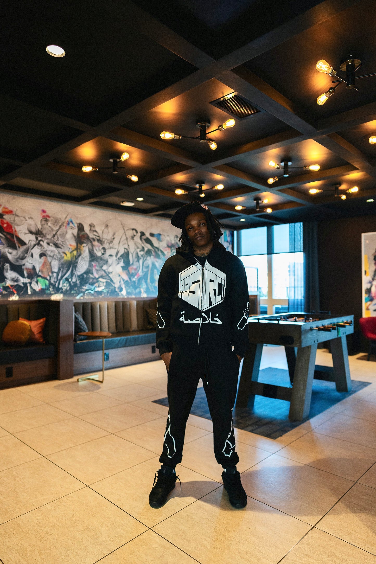 Stencil Hoodie (Black)