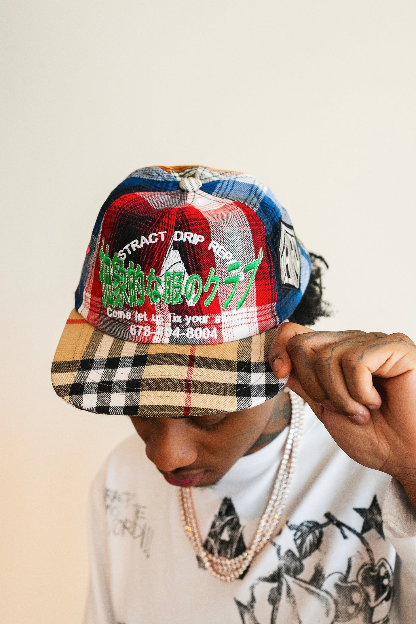 Repair Plaid Hat