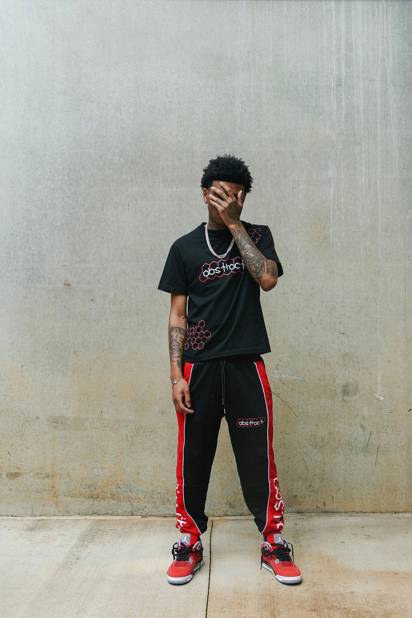 Honeycomb Sweatpants (Black)