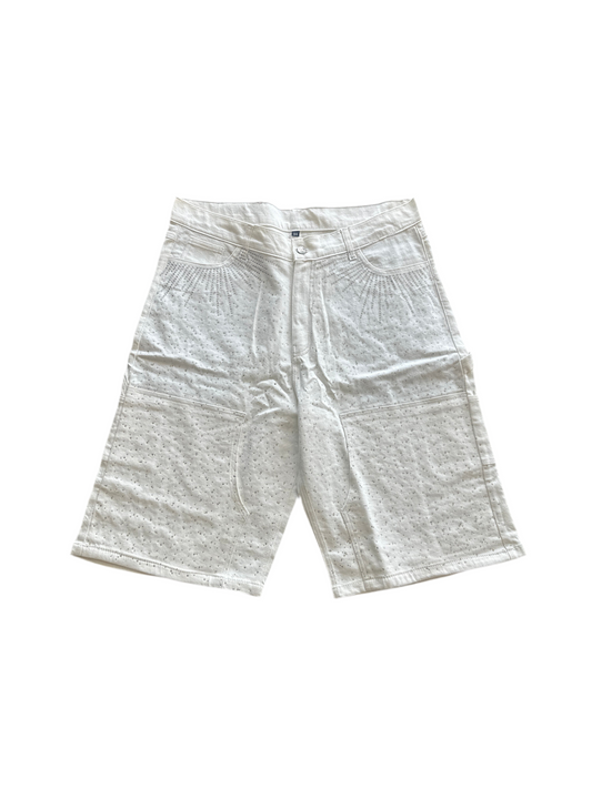 Jewel Carpenter Shorts (White)
