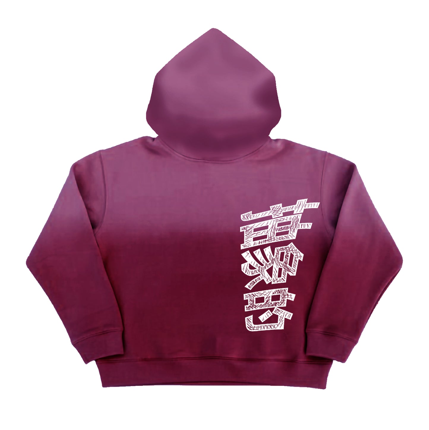 Japanese Hexagon Logo Hoodie (Dark Rust)