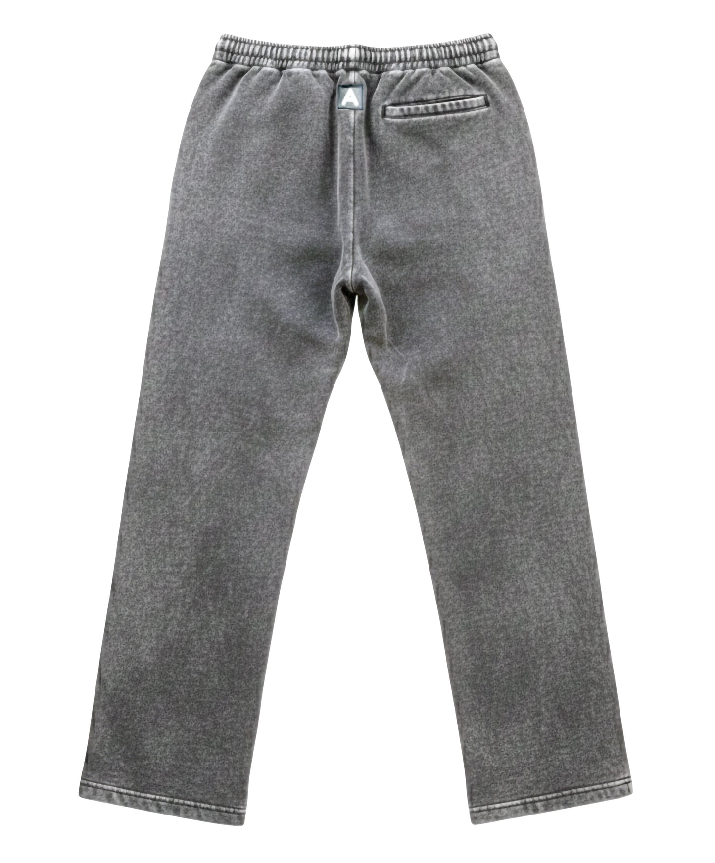 Distressed Leather Patch Sweatpants (Black)