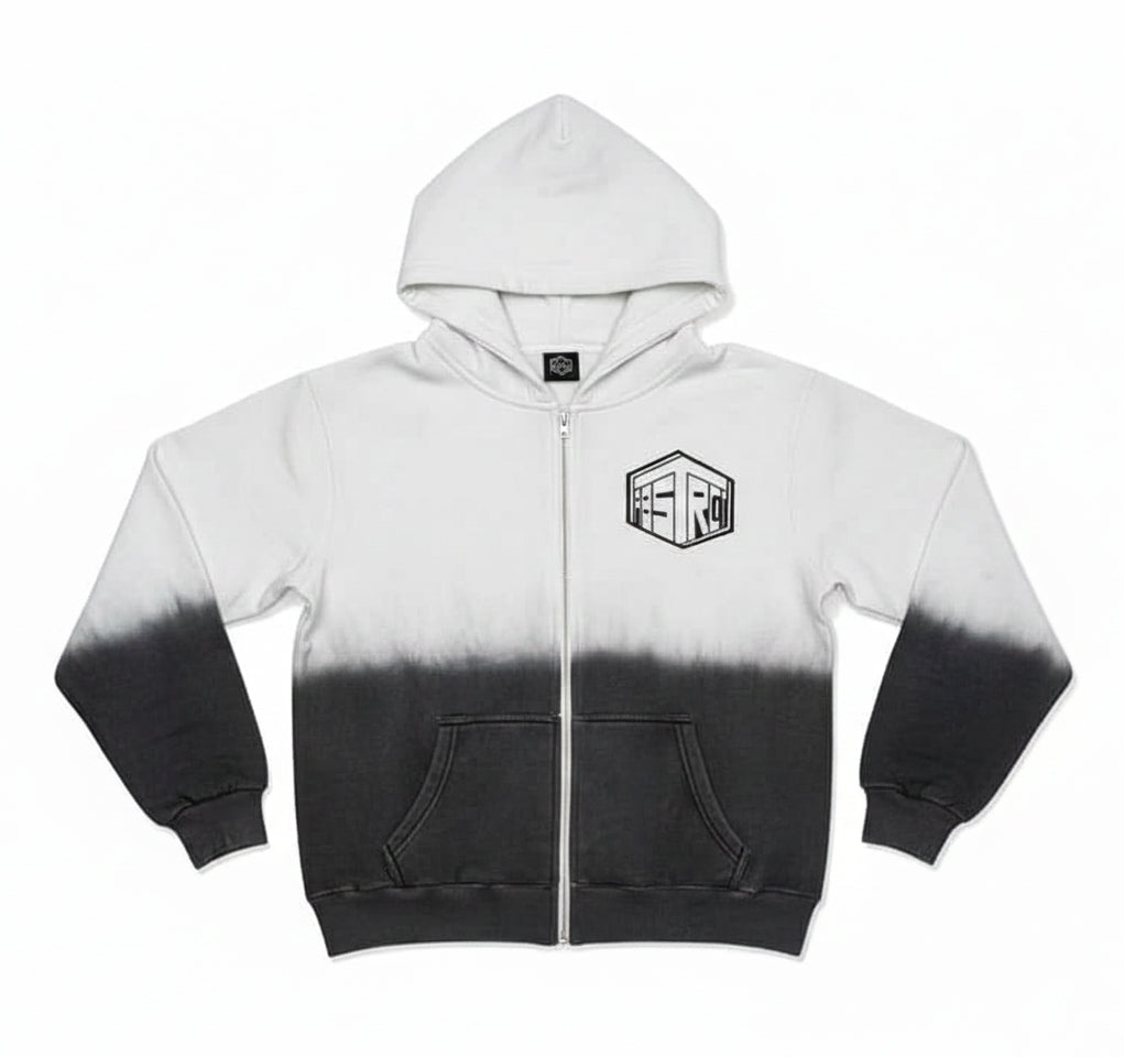 Ombre Hoodie (White)