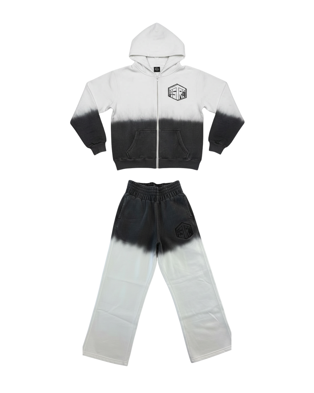 Ombre Sweatsuit (White)
