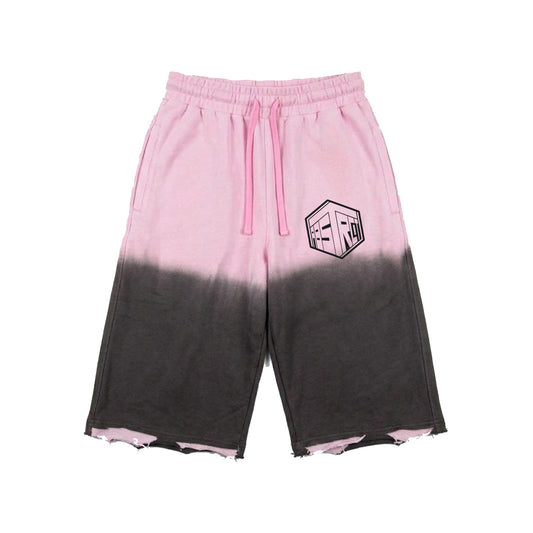 Ombre 3/4 Sweatpants (Pink)