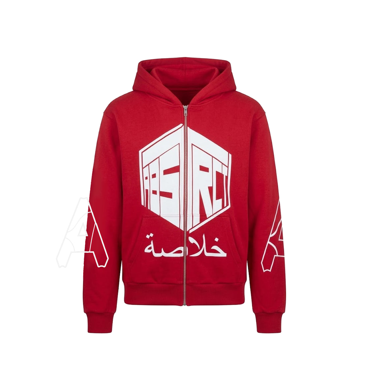 Stencil Hoodie (Red)