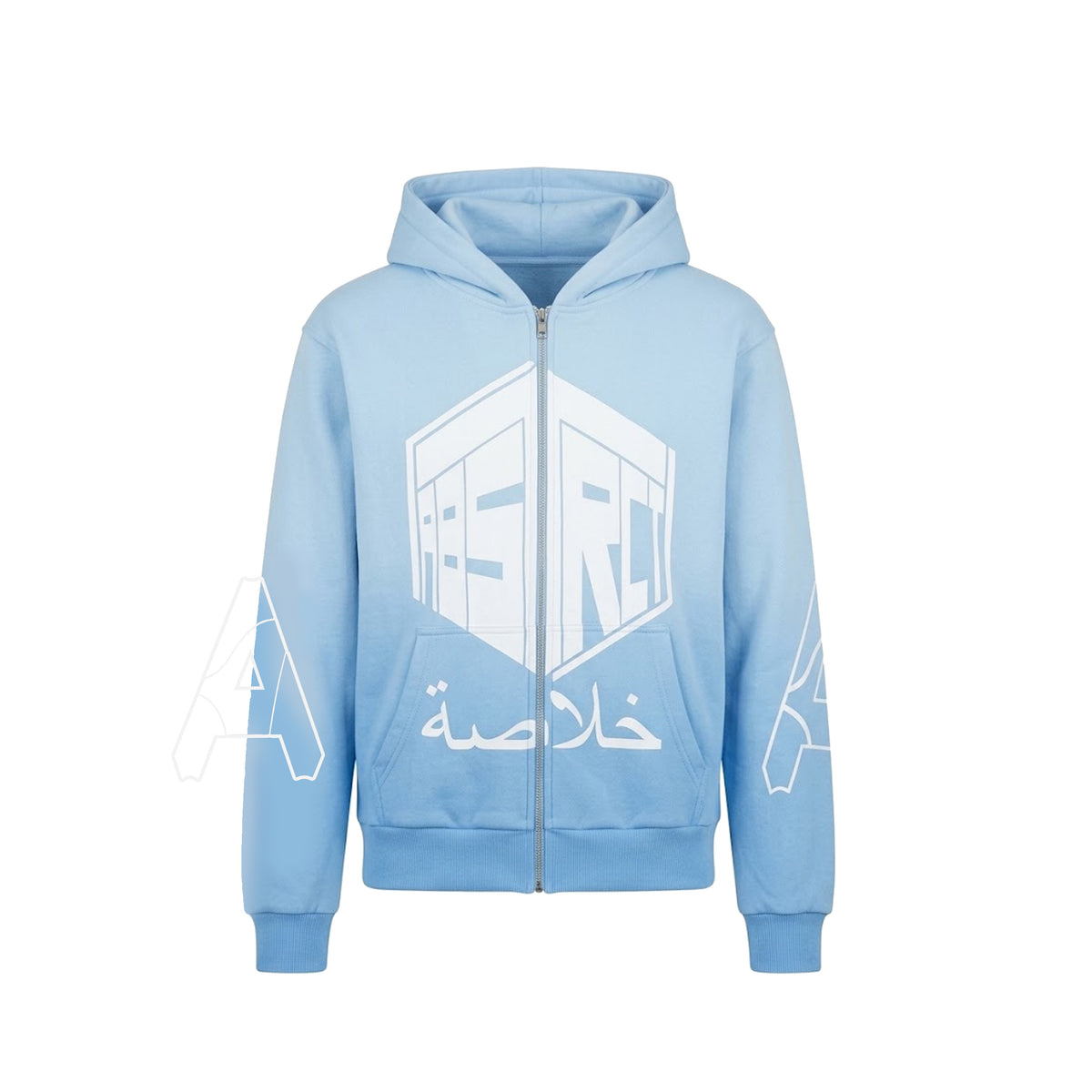 Stencil Hoodie (Ice Blue)