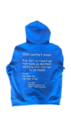 Abstract Hexagon Blue Hoodie